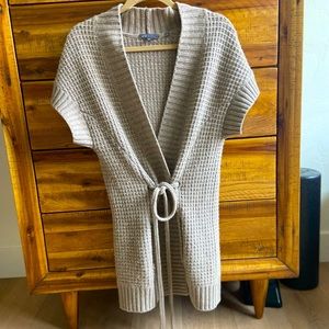 VINCE cashmere blend open cardigan with tie - XS